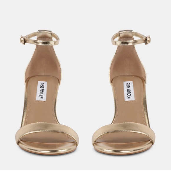 STEVE MADDEN Dylann Gold Women's Heels - Picture 3 of 8